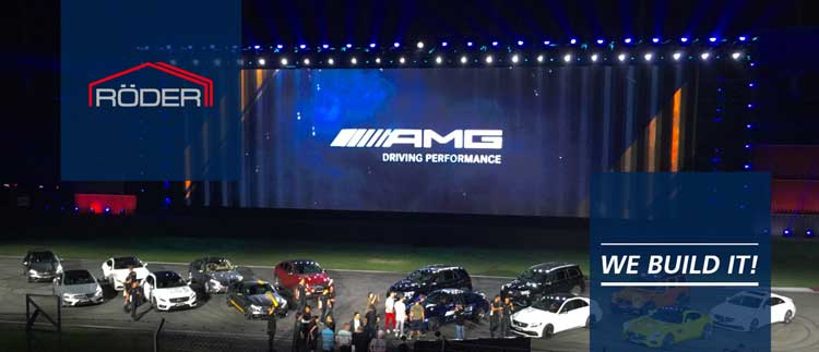 瑞德爾為奔馳AMG C63上海新車發(fā)布會(huì)打造專屬的驚艷品牌館